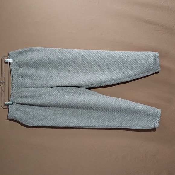 Muk Luks Quilted French Terry Jogger w/Crew Lounge Set XL Heather Grey NWOT - Picture 4 of 14